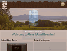 Tablet Screenshot of bearislandbrewing.com